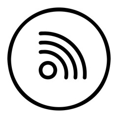 rss line icon