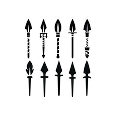 Rustic spear icons Vector graphic design.