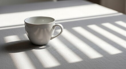 White takeaway coffee cup on stainless counter, warm industrial café product shot for modern beverage branding