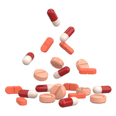 Medicine. 3D drug. 3D illustration.