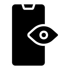 smartphone glyph icon