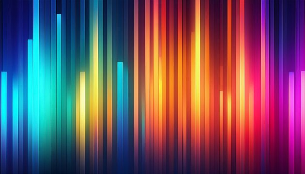 vibrant abstract gradient with colorful vertical lines and light effects