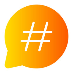 hastag gradient icon