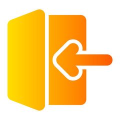 log in gradient icon