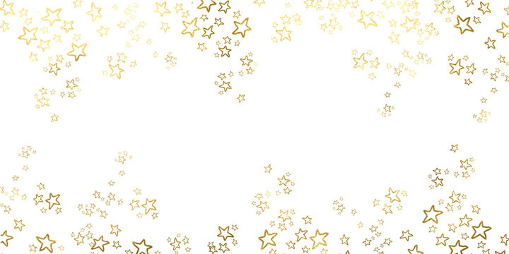 A frame made of falling stars golden drawn. Gold asterisks. Star shapes. Gold brush drawn asterisks,png funky geometric figures stars. border png design, wedding, vip cover template, grand opening.