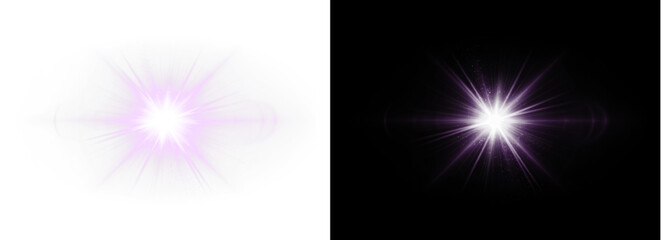 Bright transparents PNG light flare overlays for stunning photo effects