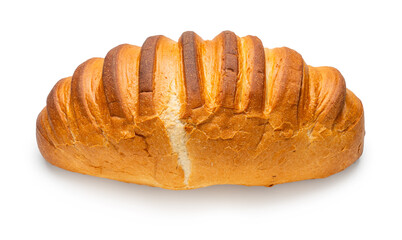 whole bread close-up on a white isolated background