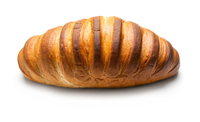 whole bread close-up on isolated background