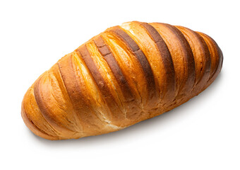 whole bread close-up on isolated background