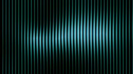 abstract dark background with glowing teal cyan vertical soundwave lines © PGD