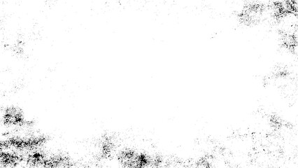 Gritty distressed grunge texture overlay with white clean background space isolated on transparent background, Vector, illustration