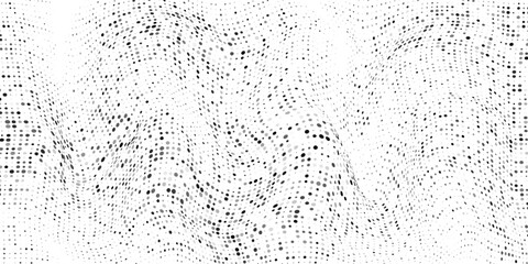 Abstract halftone dotted background. Monochrome futuristic grunge pattern, stars. Vector modern optical pop art texture for posters, site, postcard, cover, labels, vintage sticker, mock-up layout.