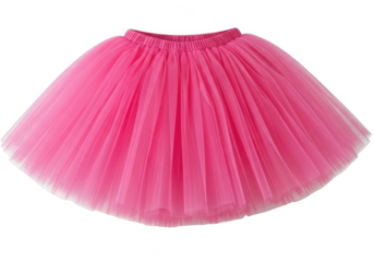 Pink tutu skirt for a girl isolated on transparent background