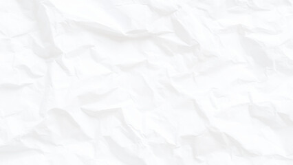 Crumpled white paper texture background with prominent wrinkles and folds Vector, illustration