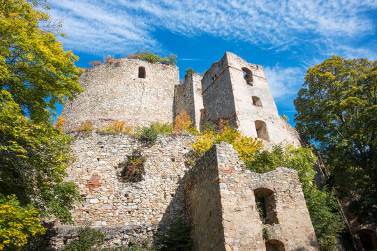 old ruins of castle landsee burgenland austria