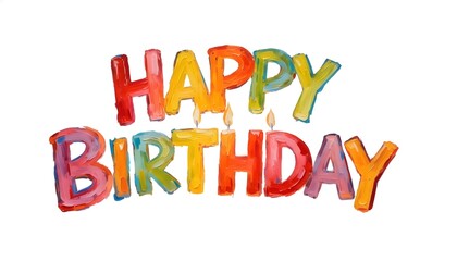 Fototapeta premium happy birthday text