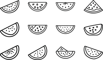 Minimalist Food & Drink Line Art Icon Set – Breakfast, Snacks, Coffee, Pastry, Pizza, Ramen, Wine, Asian Cuisine – Editable Black Outline Vector Bundle for Digital Use
