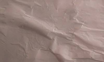 Folded white paper texture backdrop, crumpled poster surface, empty background for text or graphics