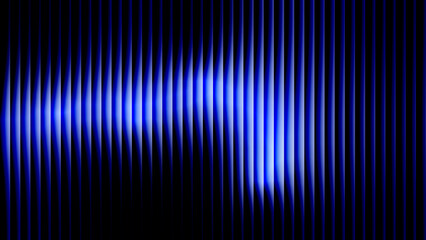 dark abstract background with glowing blue vertical soundwave lines