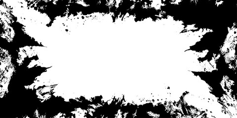 Abstract grunge Raw ink grunge border frame showcasing distressed elegance rough artistic edges brush painted brush strokes painted vintage texture abstract imperfection and atmospheric design mood.
