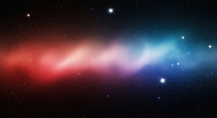 Obraz premium Nebula Background. Rainbow Cosmic Gradient. Vibrant 16:9.