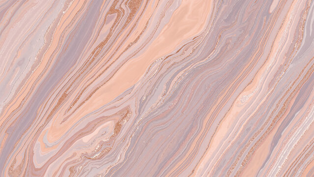 Abstract Pink Marble Pattern with Gold Veins Elegant Modern Texture