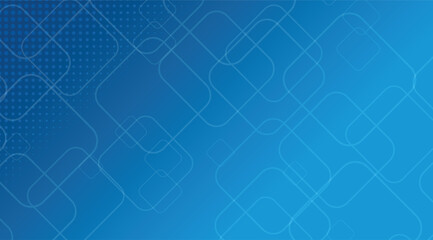 Abstract Shapes Blue, Rounded Squares, Halftone Dots, Presentation Template. The background adds subtle movement, use in technology, business presentations, or graphic design projects