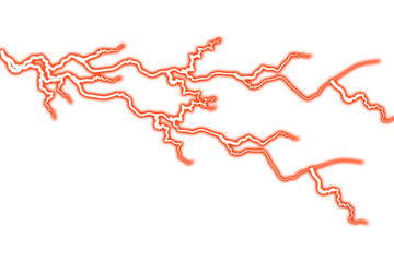 Red Electric Lightning Bolt Overlay