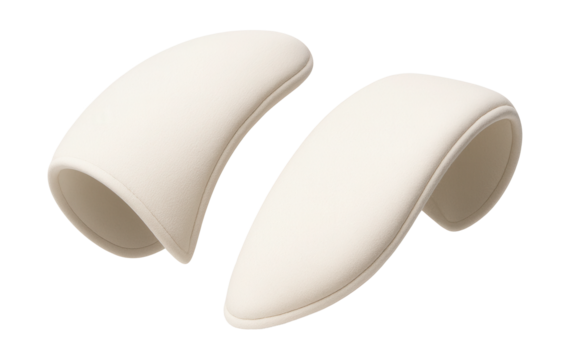 Padded shoulder pads for tailored blazers.