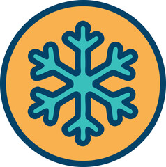 Snowflake Cookie Winter Dessert Icon