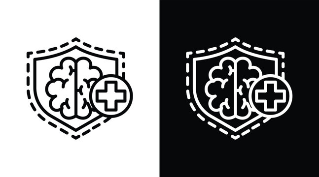 boundaries Two-tone version in black and white background