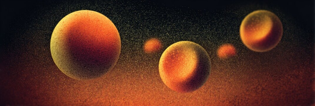 Illustration Showcases Red Blood Cells Circulating Through the Bloodstream in a Simplified, Stylized Manner