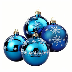 blue christmas balls