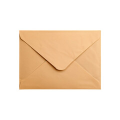 Brown Envelope on White Background Ready for Mailing or Storage With Clear Closure