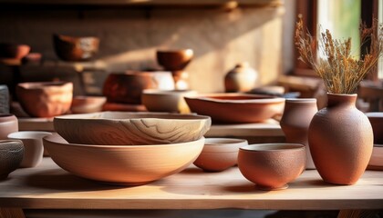 explore a potter s studio where raw clay meets artistic vision showcasing handmade bowls and earthy tones perfect for creative inspiration and design projects
