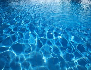 serene blue pool water with gentle ripple pattern