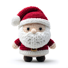 Cute Crocheted Santa Claus Amigurumi Toy 