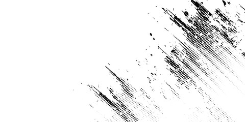 Abstract vector tornado monochrome halftone background. Scratched dots texture element.vector illustration