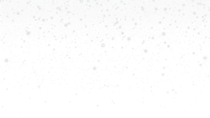 PNG Snowflakes Overlay with White Dust Particles on Transparent Background