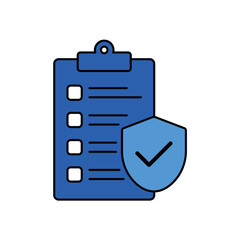 Safety Protocol icon outline editable stroke line drawing eps.