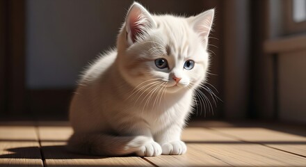 &ldquo;A humorous Dedo Cat: a fluffy house cat with a stern, expressive face, extending one tiny paw with a single pointing finger. The cat is centered in the frame against a simple soft-blur background, li