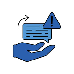 Crisis Response icon outline editable stroke line drawing eps.