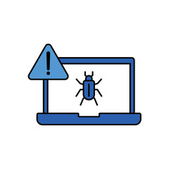 Alert System icon outline editable stroke line drawing eps.