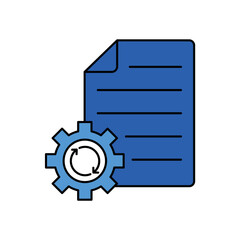 Recovery Process icon outline editable stroke line drawing eps.