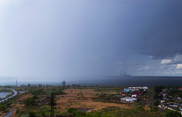 Heavy rains have hit the lake and the surrounding area