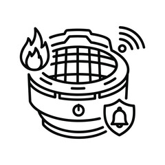 Financial Adjustment Slider Icon with Percentage, Settings, and Upward Price Trend