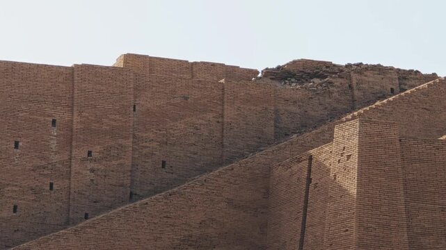 Nasiriyah, Iraq - November 20, 2025: Archaeological Pavement and Modern Protection Walkway at the City of Ur
