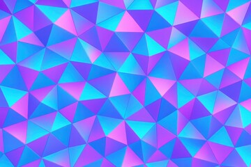 Fototapeta premium Blue and Pink Isometric Triangle Minimal Pattern with Clean Modern Geometric Texture