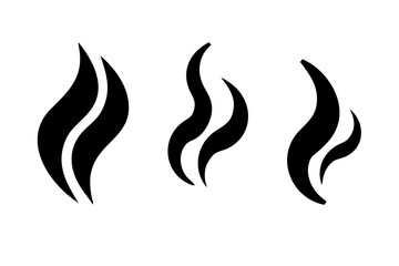 Abstract Smoke and Steam Swirls Vector Set vapor