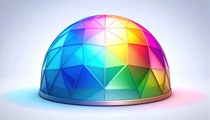 Colorful geometric shapes polygon isolated on transparent background
11